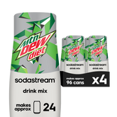 Sodastream MTN DEW Diet Drink Mix 4 Pack 440ml