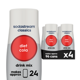 Sodastream Classics® Diet Cola Drink Mix 4 Pack 440ml