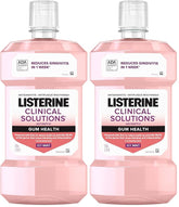 Listerine Clinical Solutions Gum Health Mouthwash, ICY Mint | Antiseptic | 500 mL | Pack of 2 | Prevents Buildup