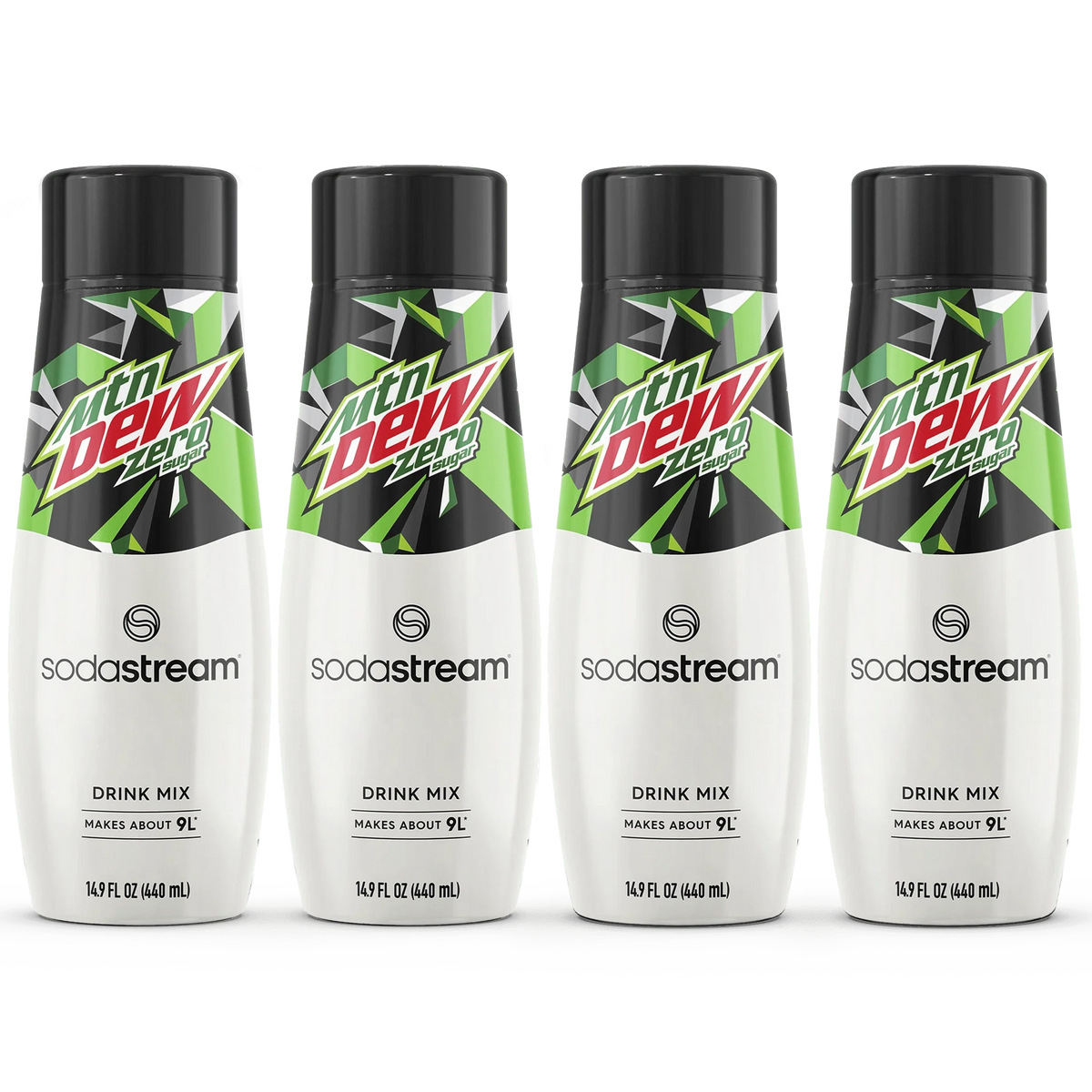 Sodastream MTN DEW Zero Sugar Drink Mix 4 Pack 440ml