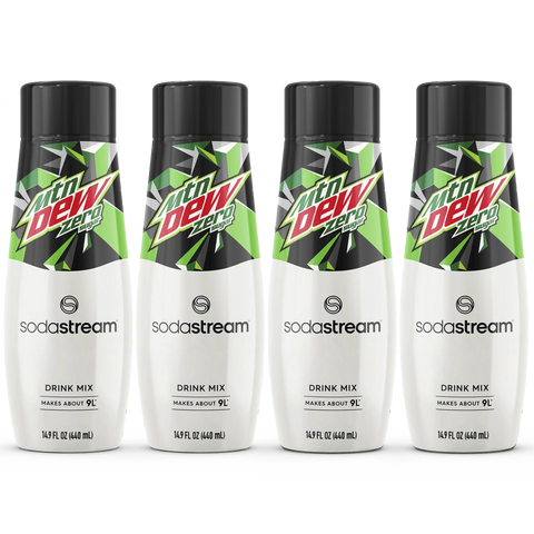 Sodastream MTN DEW Zero Sugar Drink Mix 4 Pack 440ml