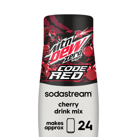 Sodastream MTN DEW Code Red Cherry Zero Sugar Drink Mix 440ml