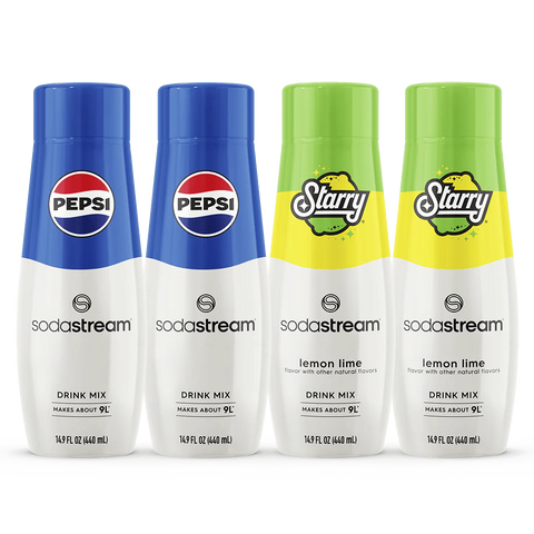 Sodastream Pepsi® & STARRY® Variety Drink Mix 4 Pack 440ml